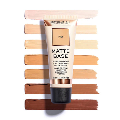 REVOLUTION Matte Base High Cover Foundation: F 1