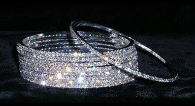 Odette Thin Rhinestone Bangle