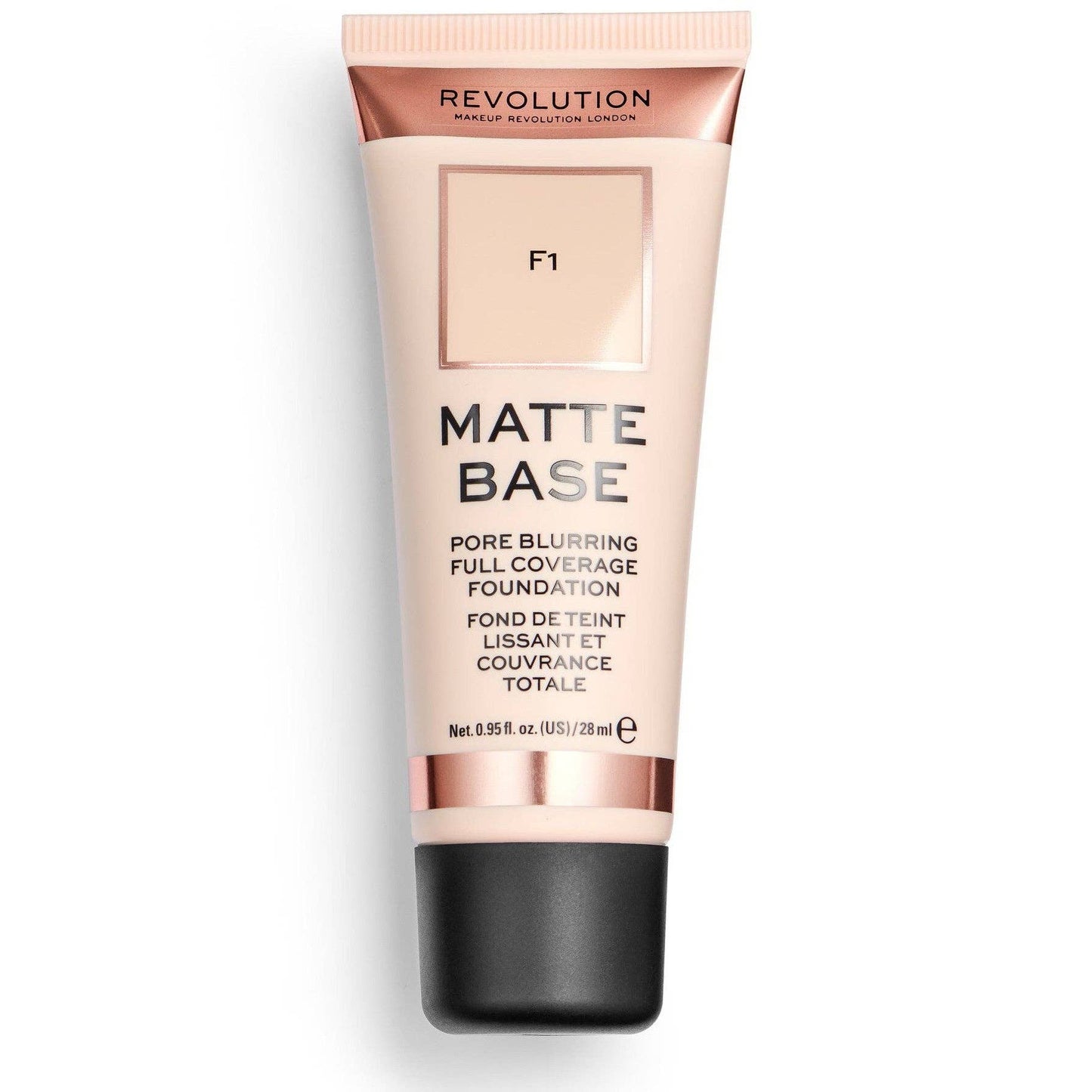 REVOLUTION Matte Base High Cover Foundation: F 1