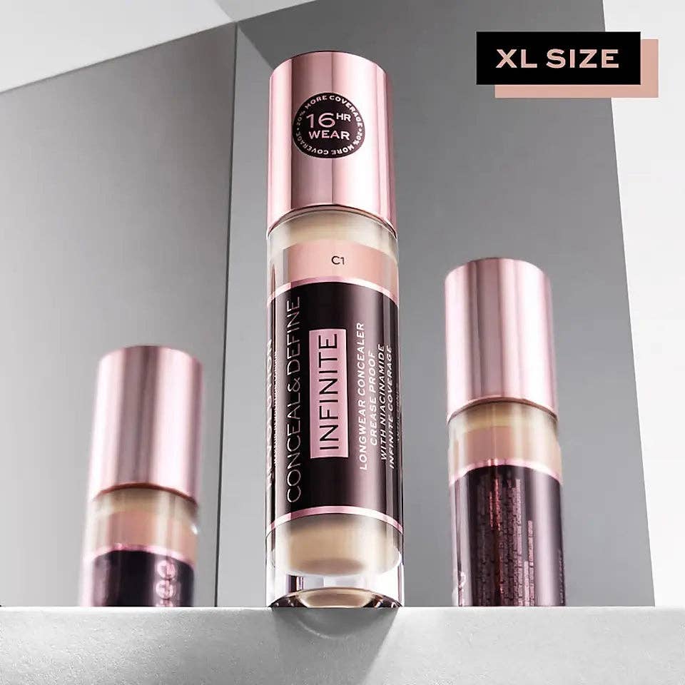 REVOLUTION Conceal & Define Infinite Longwear Concealer XL: C 1