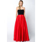 TWO TONE SWEETHEART BALL GOWN STYLE PROM DRESS: RED / L